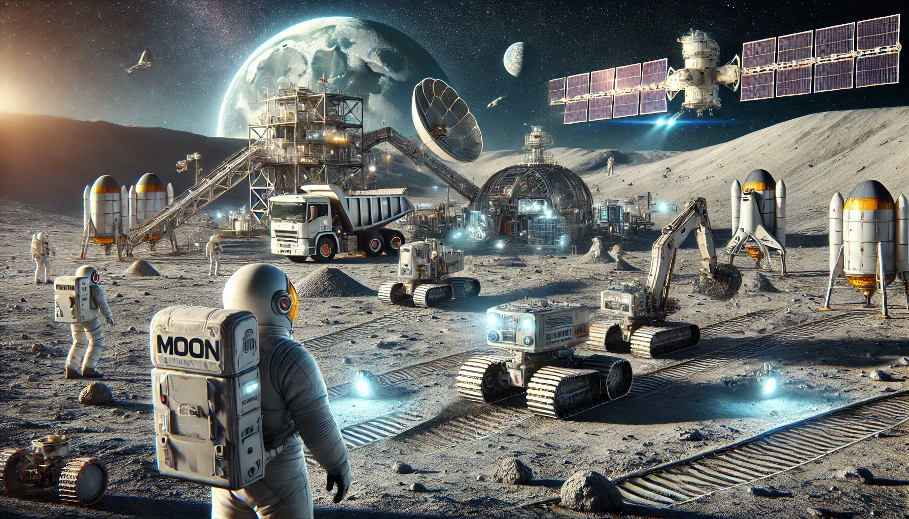 Las Empresas Espaciales Privadas Planifican Operaciones de Minería Lunar para 2030